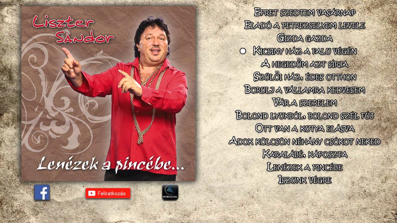 ✮ Liszter Sándor ~ Lenézek a pincébe... (teljes album)