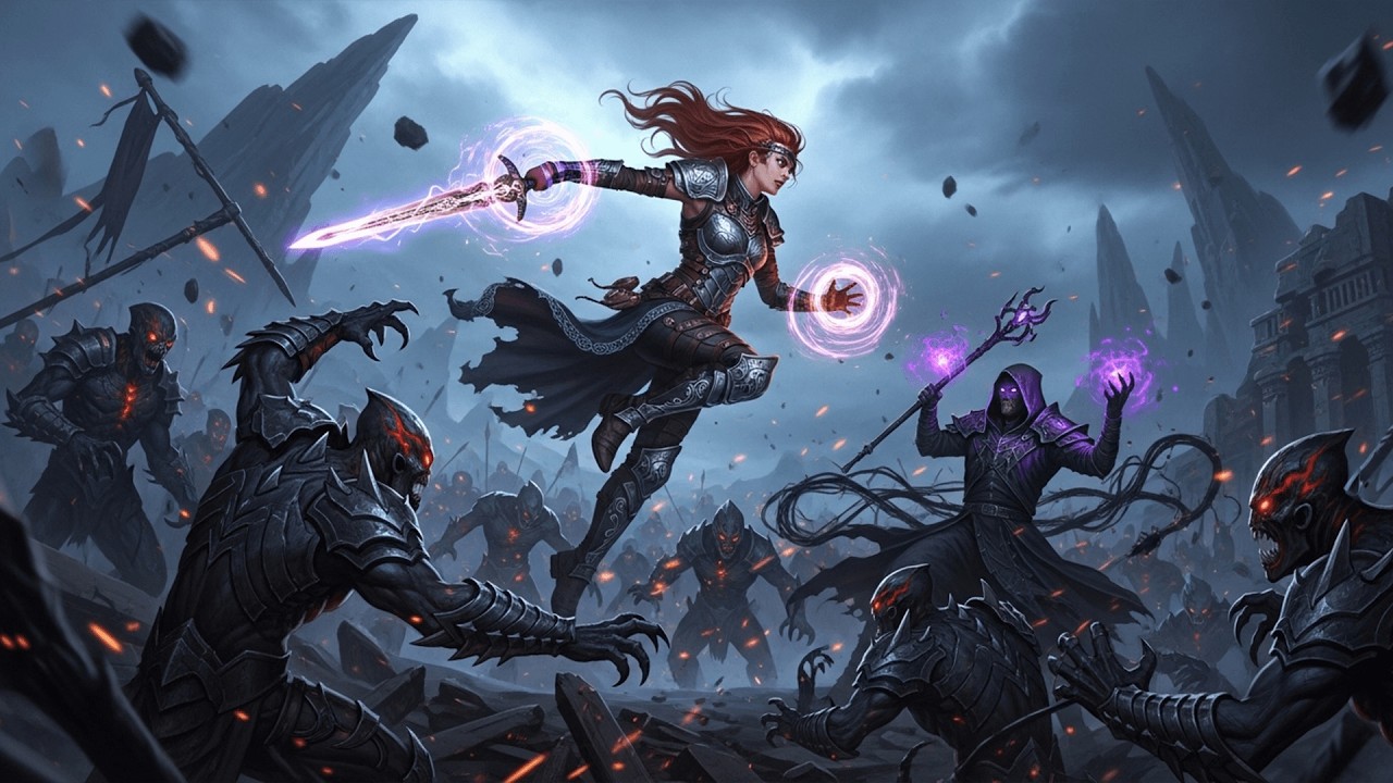 【Free Music】Wasteland of the Dead - Trail of the Violet Lightning【フリーBGM】