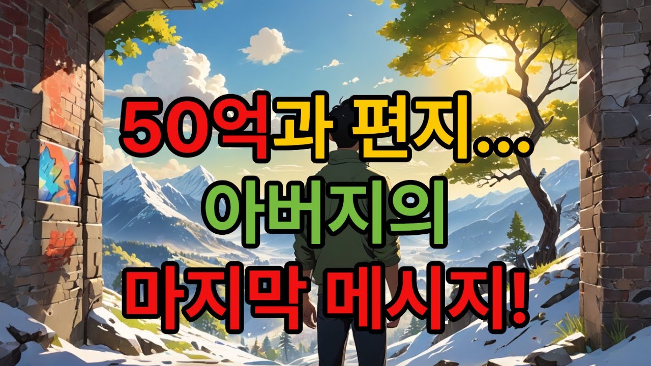 요양원에 버려진 아버지는 아들에게전재산을 ......?