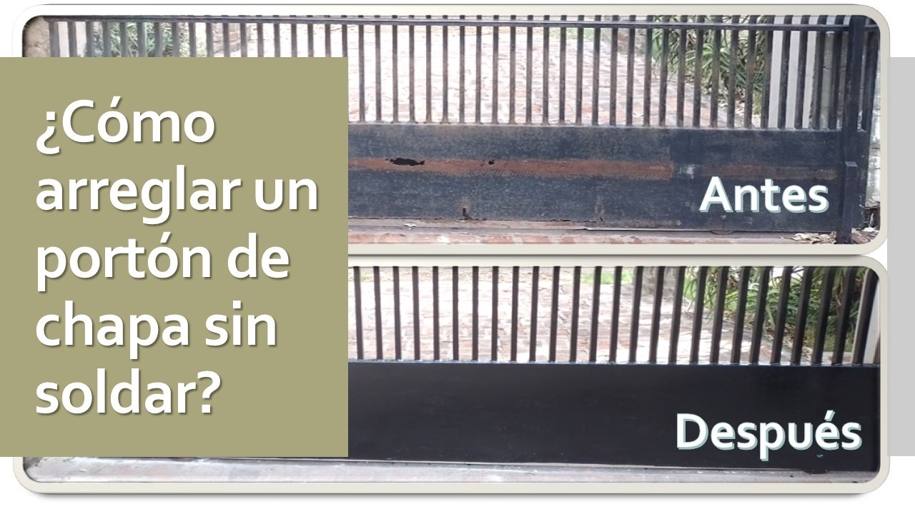 Cómo arreglar un portón de hierro sin soldar