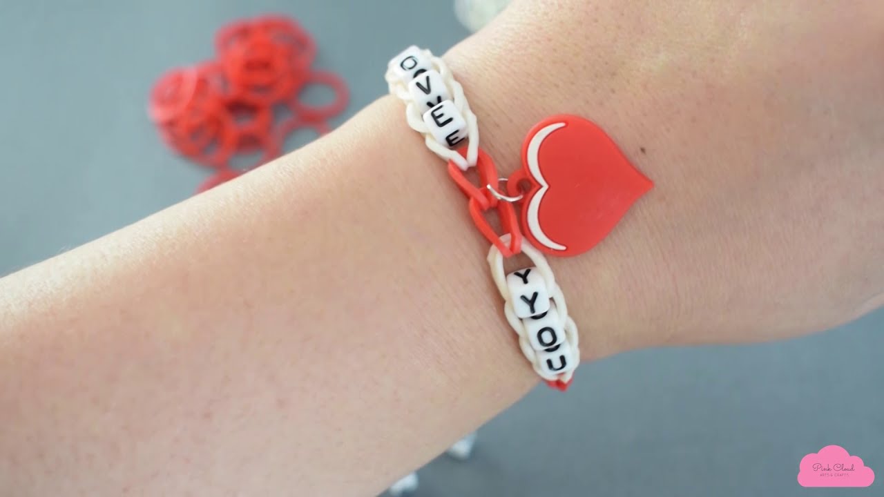 DIY Unique Friendship Bracelet with a Personalized Message 💖 EASY Rainbow Loom Bracelet Tutorial