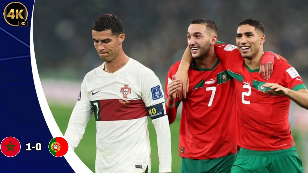 MAROC VS PORTUGAL 1×0 | LE MAROC DÈTRUIT LES RÈVES DU CRISTIANO RONALDO EN COUPE DU MONDE 2022 | 4k