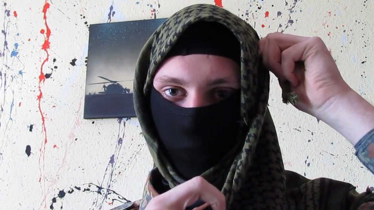 Wie benutzt/ bindet man einen Shemagh HD