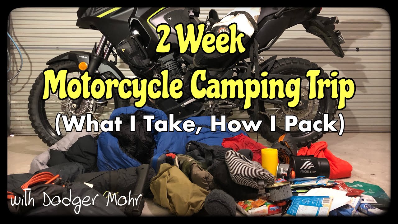 Kawasaki Versys X300 - How & What I pack - 2 Week Motorcycle Camping Trip