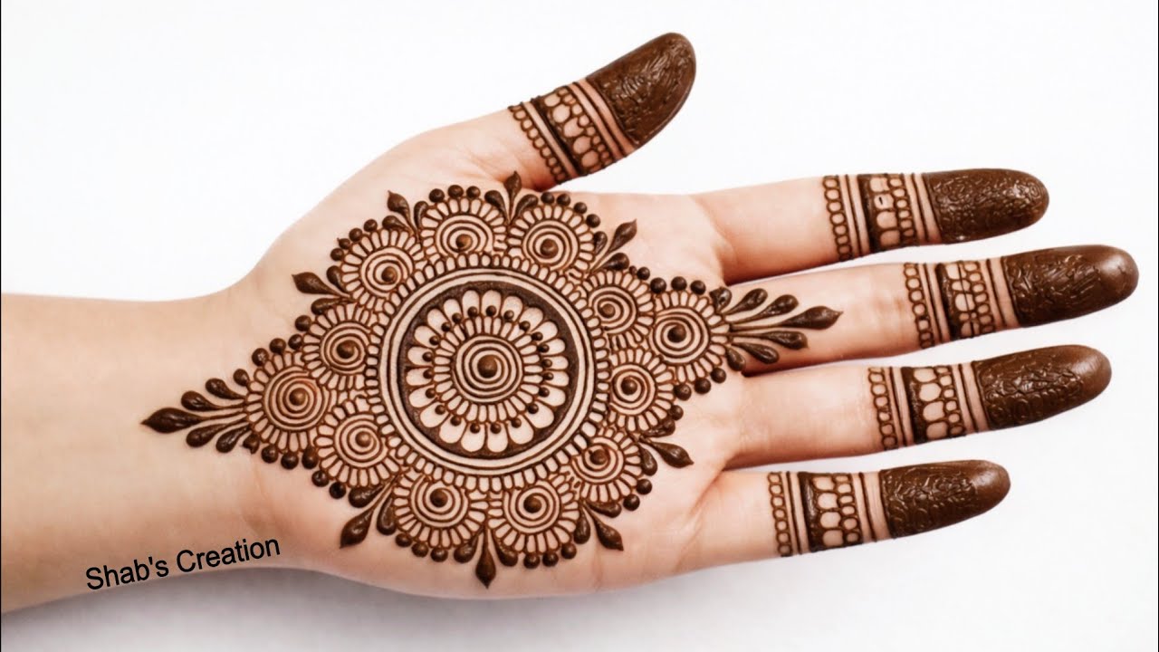 Very beautiful mehndi design front hand | simple mehndi design | Ramadan Eid mehndi designs| mehandi