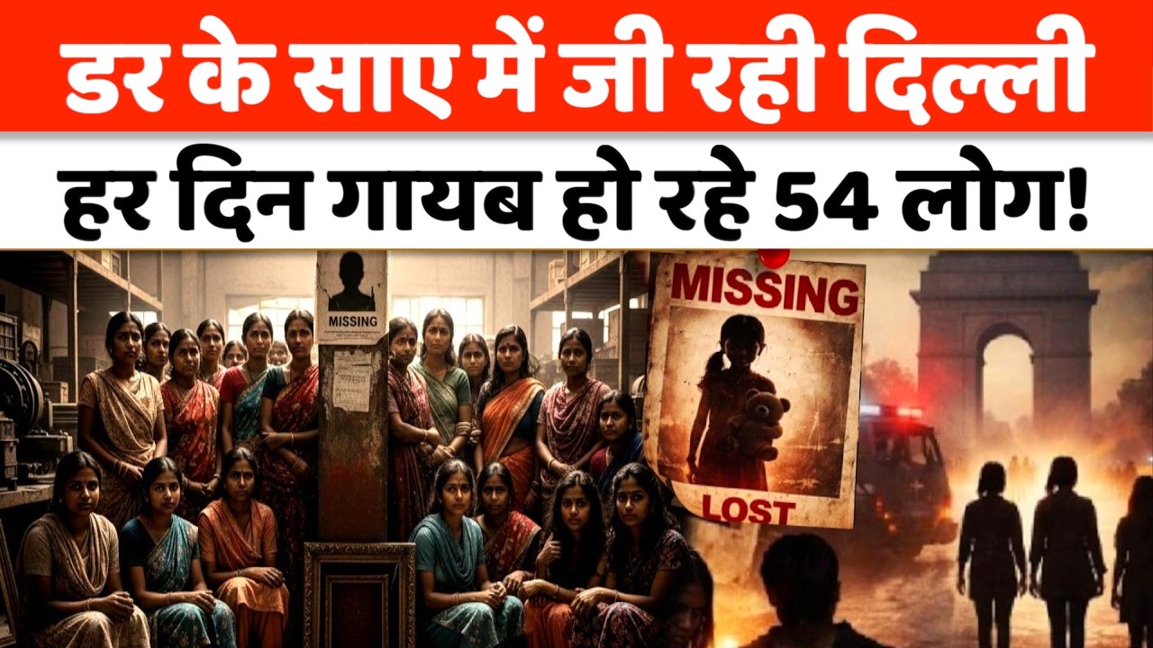 Delhi Missing People : देश की राजधानी से अचानक कहां गायब हुए 800 लोग ! | Mainly Targeting Minors