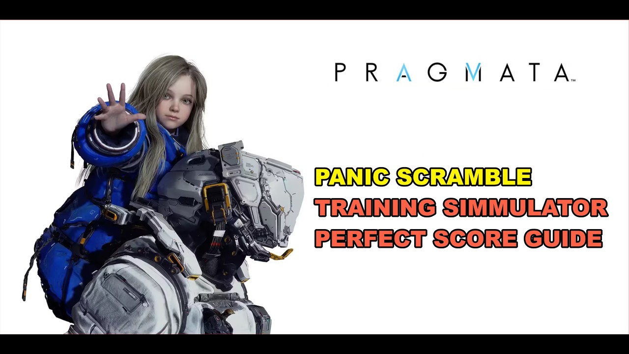 Pragmata - Training Sim 18 Panic Scramble Perfect Score Guide