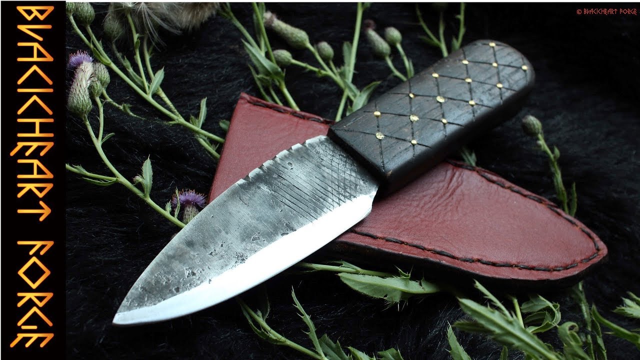 Knife Forged from a Farrier Rasp: the Stewart Sgian Dubh