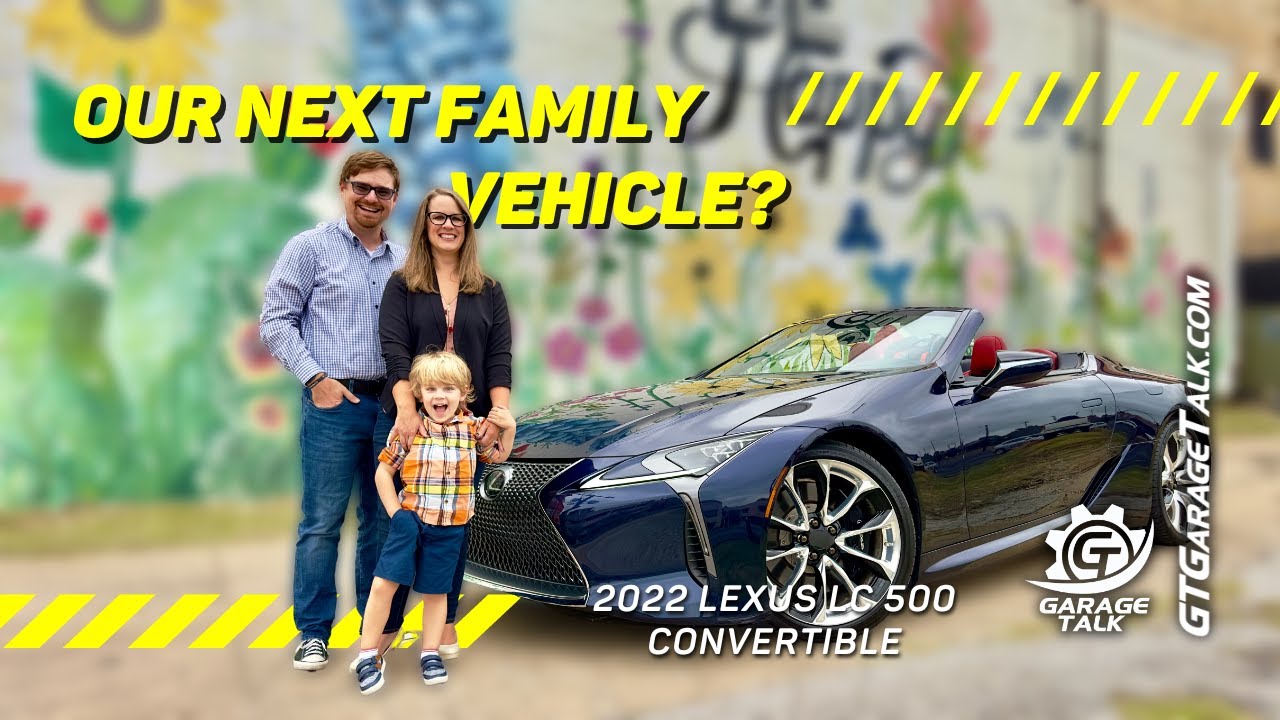 Обзор Lexus LC 500 Convertible Family 2022 с установкой детского автокресла