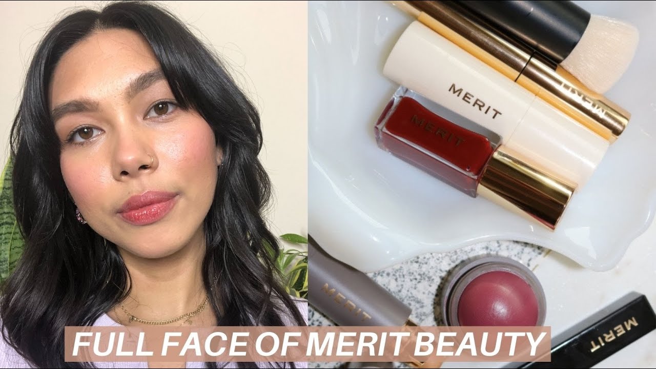 FULL FACE OF MERIT BEAUTY | Clean & Vegan Beauty!