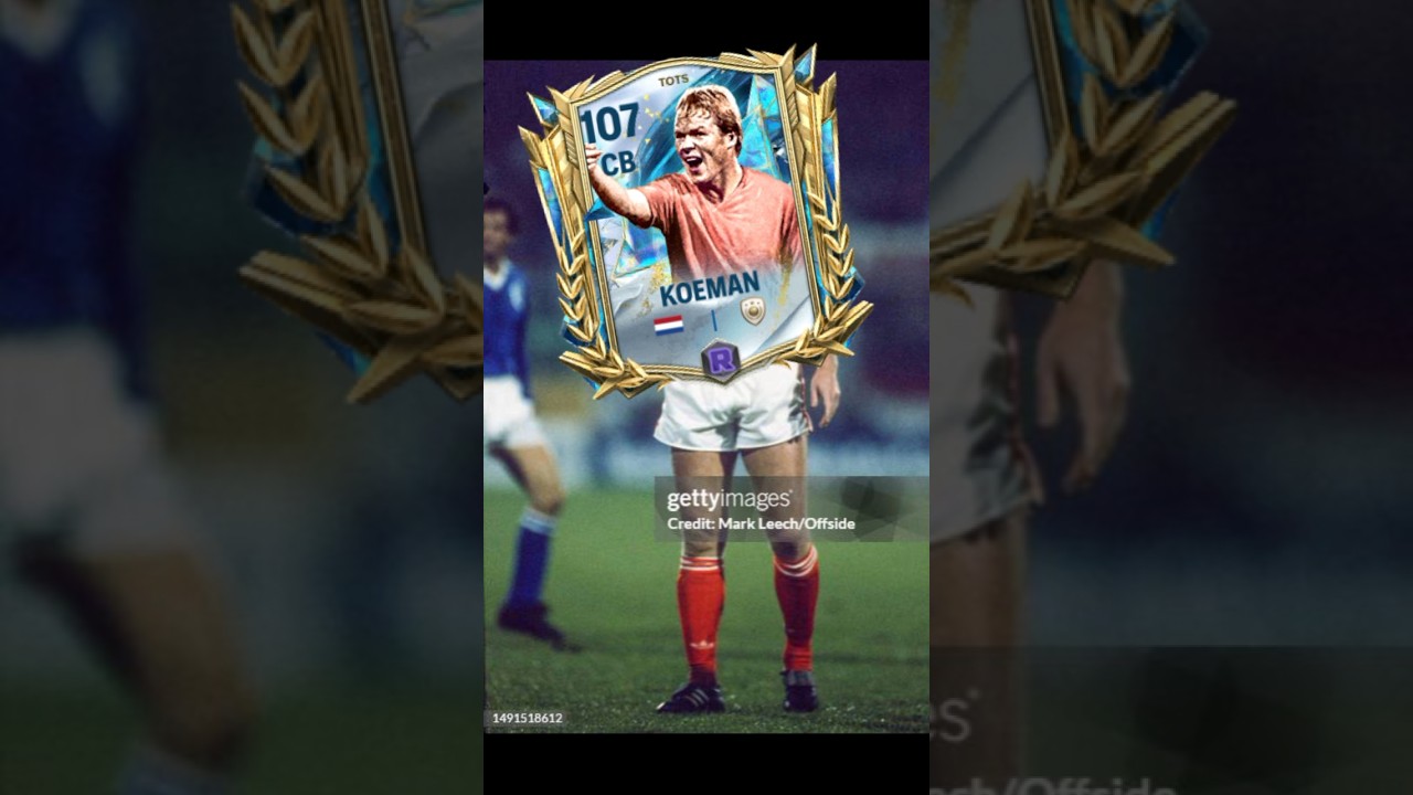 Original images of all Ronald Koeman cards FC Mobile cards 