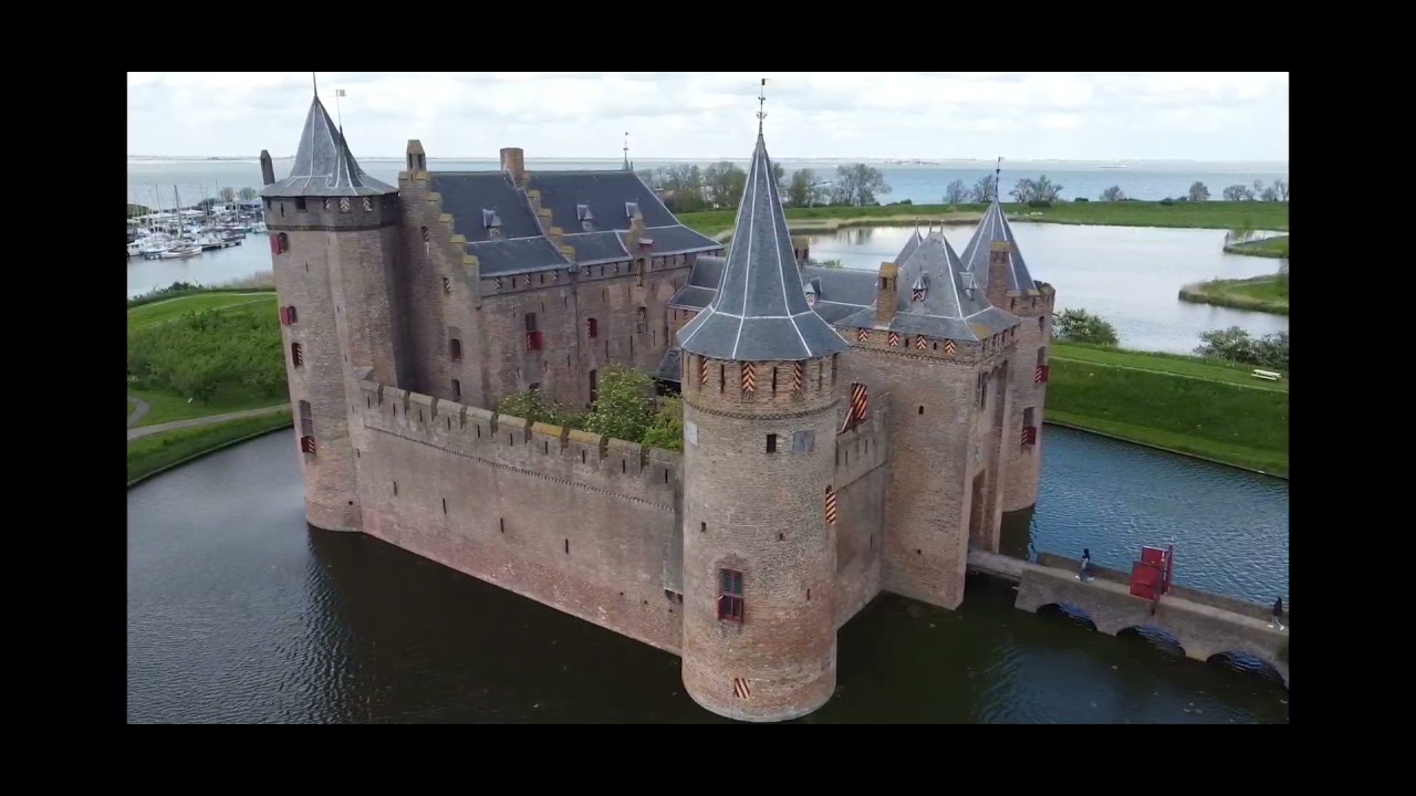 Amsterdam Castle Muiderslot - 4K drone footage