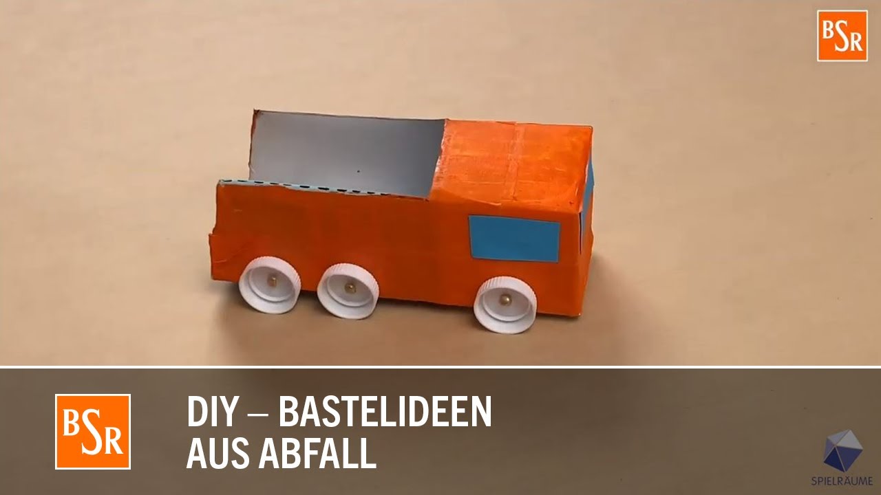 BSR-Basteltipp: M&uuml;llauto aus Tetrapack 🚚