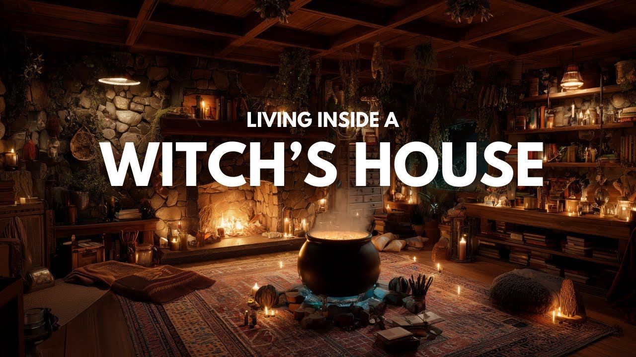 POV: You’re Inside a Witch’s House 🔥| Fireplace & Boiling Potion Sounds
