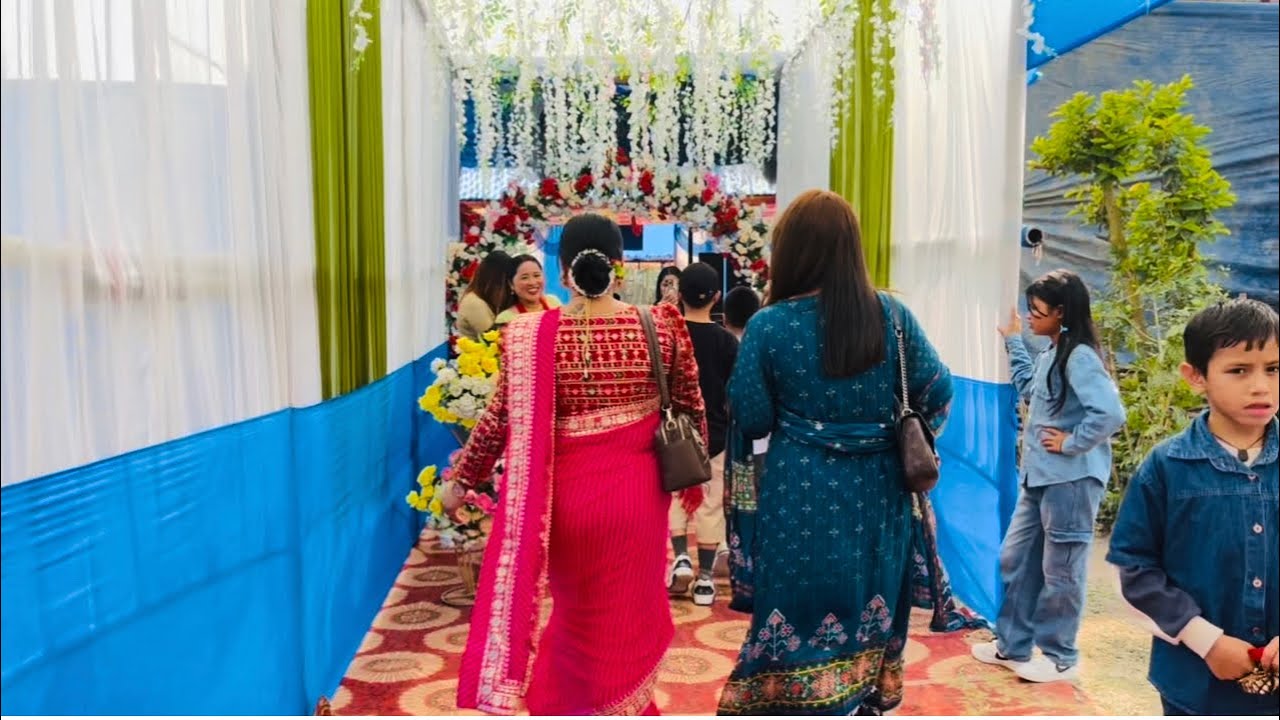 Gaughar ko behema beglai ramailo hune 🥰❤️Chora Buhari ko marriage ceremony ma hami haru 🙏🥰
