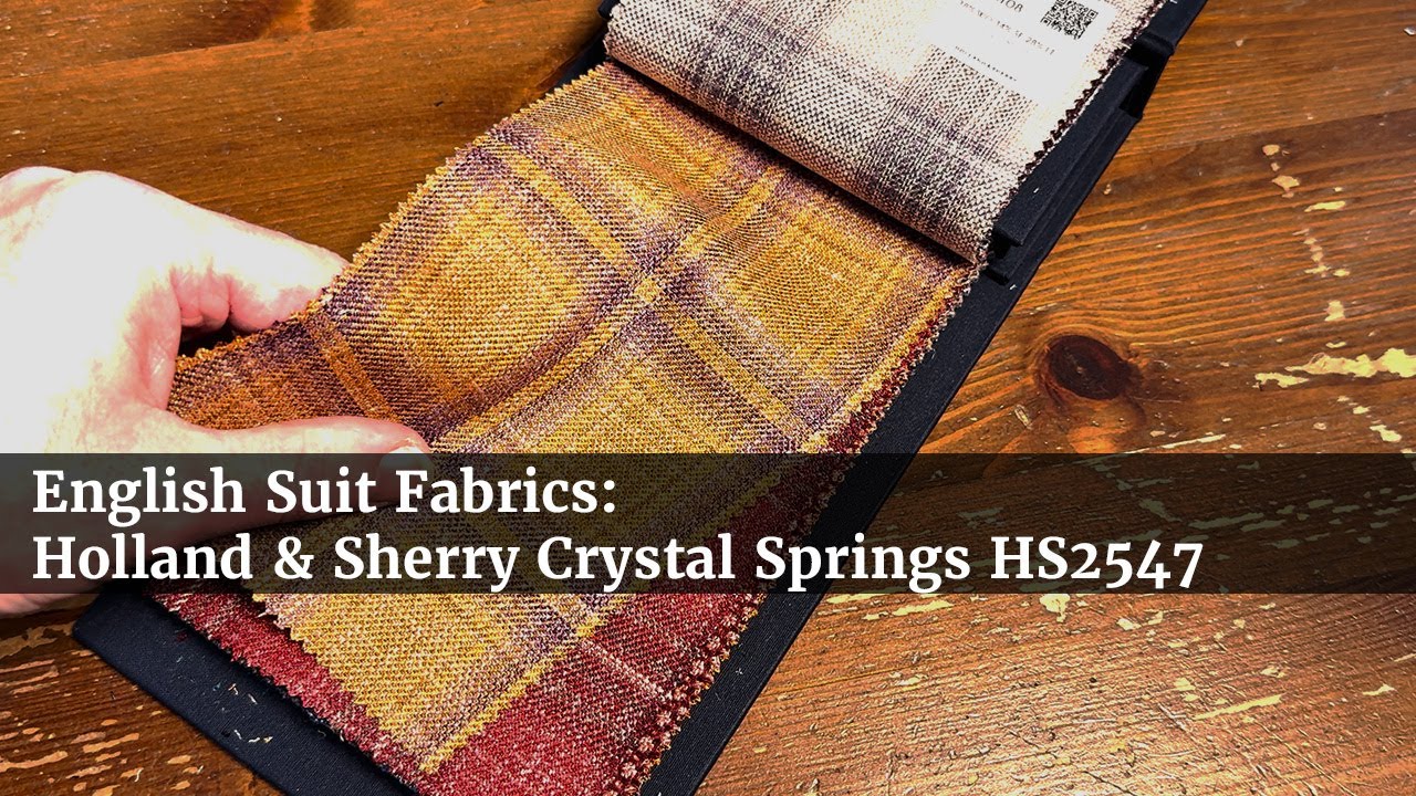 English Suit Fabrics: Luxury Lightweight Jacketings - Holland & Sherry Crystal Springs HS2547