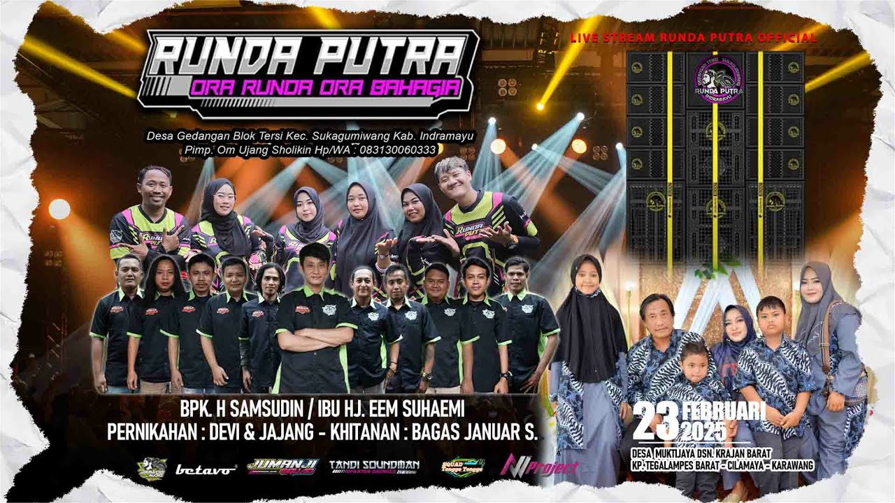 LIVE RUNDA PUTRA - EDISI KP. TEGALAMPES BARAT DSN. KRAJAN BARAT - CILAMAYA KULON - 23 FEBRUARI 2025