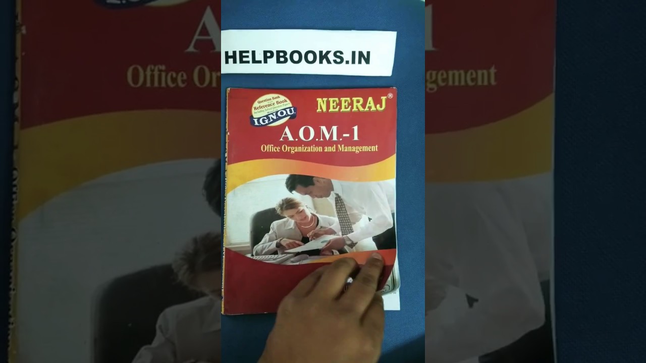 AOM 1 Neeraj ignou help book