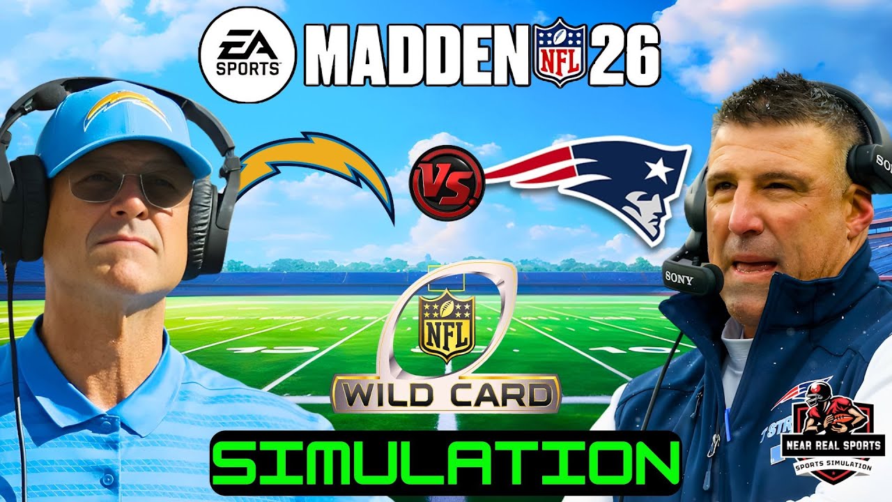 &laquo;Чарджерс&raquo; против &laquo;Патриотс&raquo; | Плей-офф НФЛ | Прогнозы на Madden 26