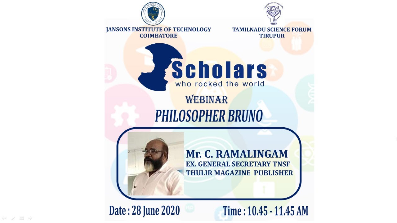 Webinar Series - Scholars who rocked the world - 