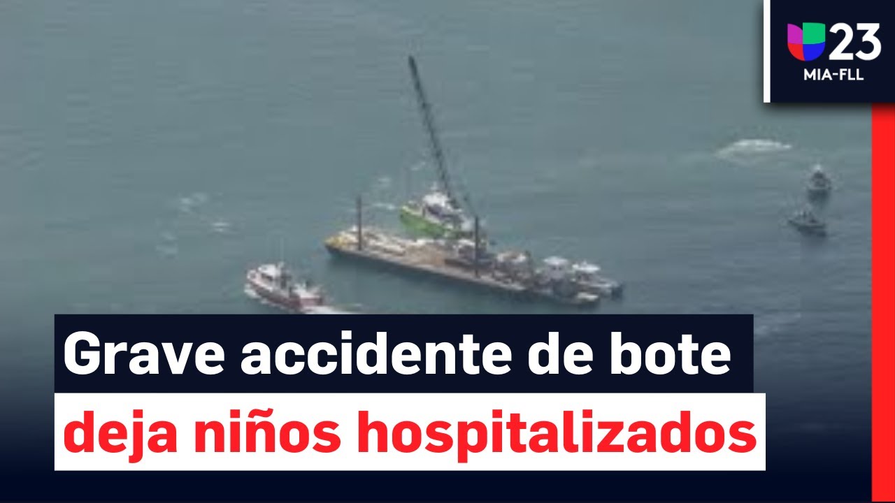 Varios niños transportados al hospital tras accidente de bote en la bahía de Biscayne