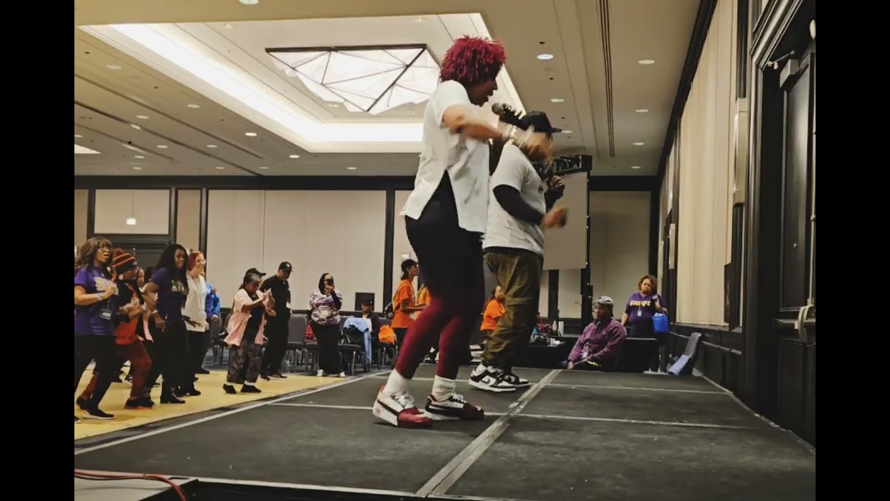 AYE REALLY HOT STROLL LINE DANCE creators Drea HoneyB Christopher & Markis Christopher 