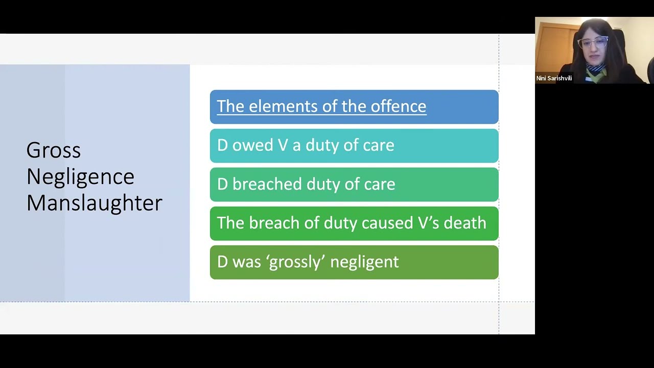 Criminal Law: Key principles on murder and manslaughter