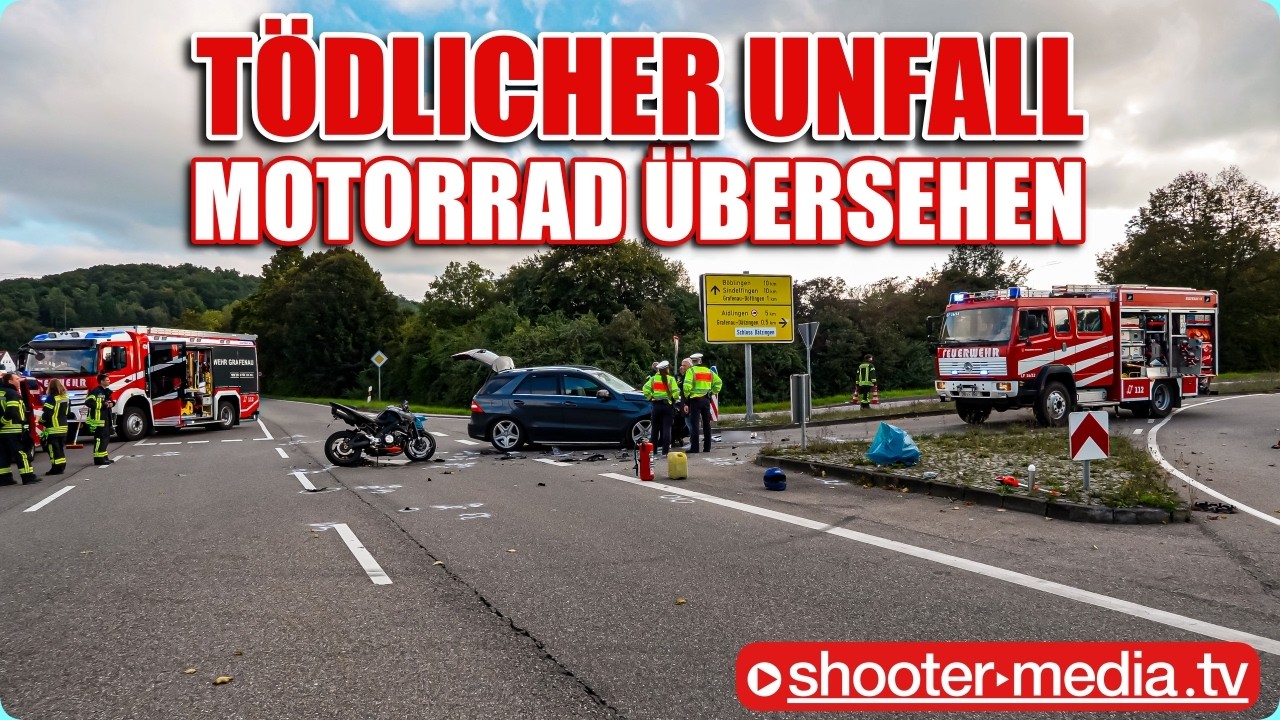 ❌ TÖDLICHER UNFALL mit MOTORRAD ❌ | ⛔️ SUV-Fahrer übersieht Zweirad ⛔️