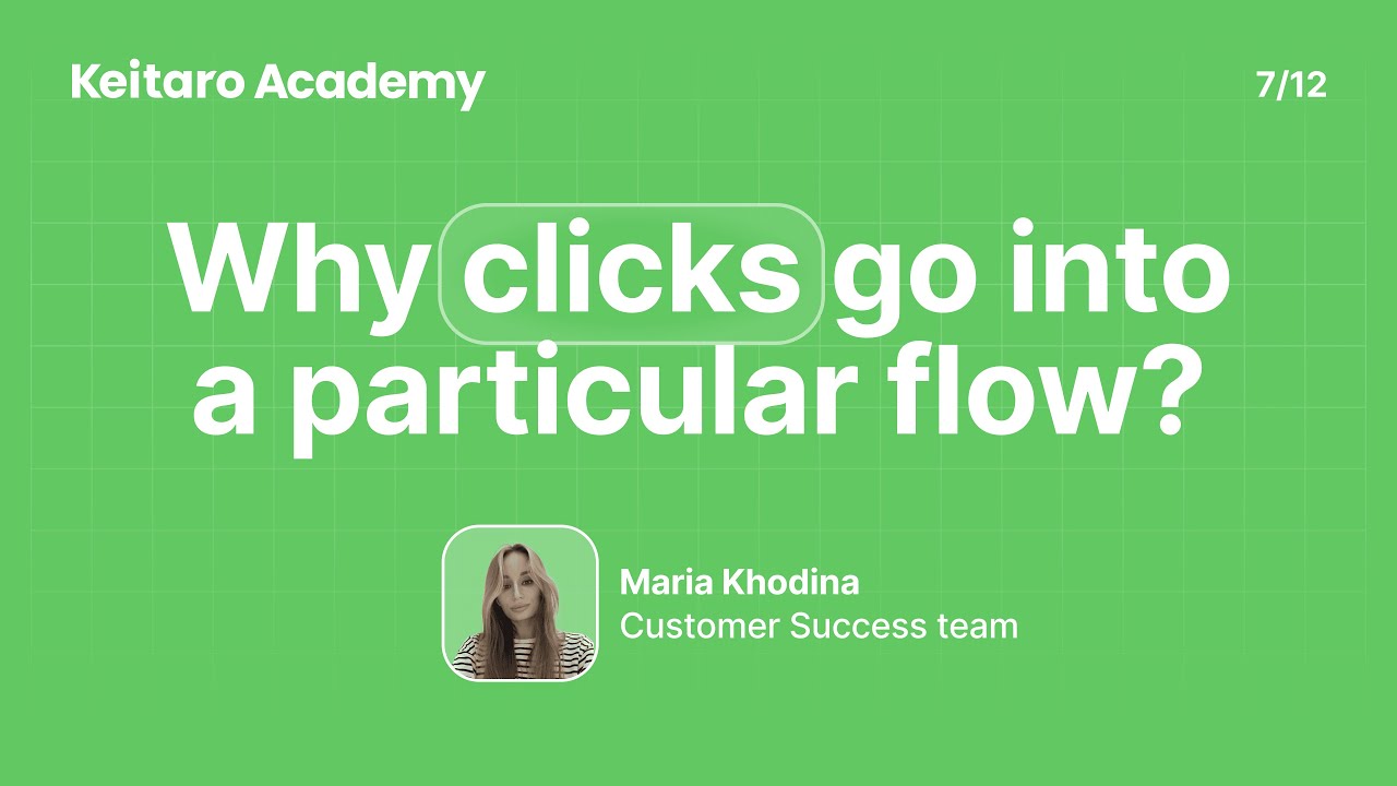 Keitaro Academy. Traffic distribution in the tracker. Why does a click go to a particular flow?