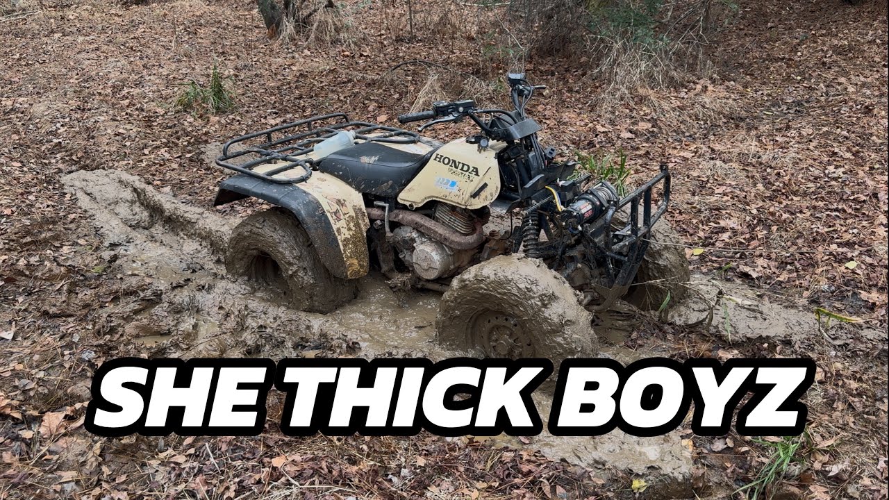 Honda Fourtrax having a little fun….. until 