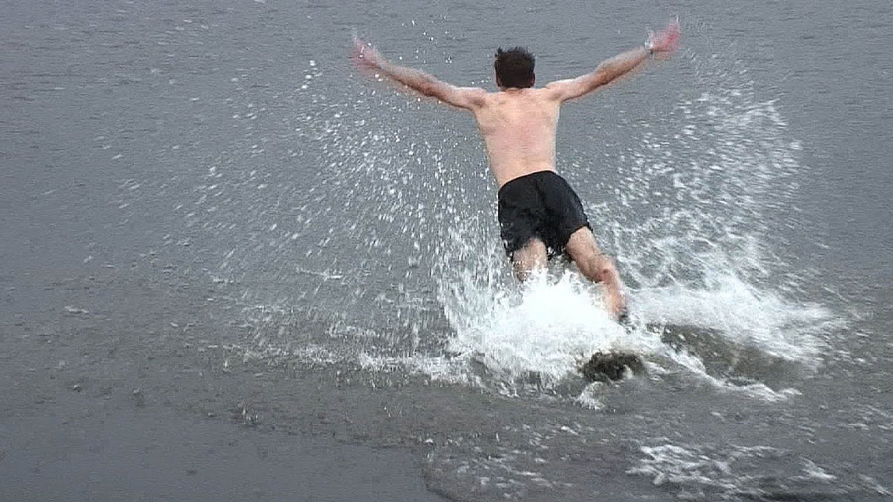 An Ocean Dip at a Volcano in Antarctica