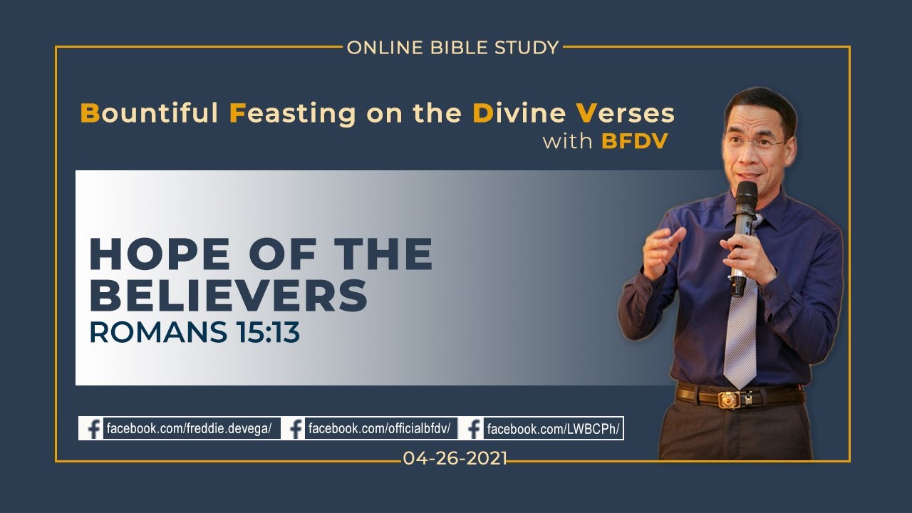 Hope of the Believers (Romans 15:13)