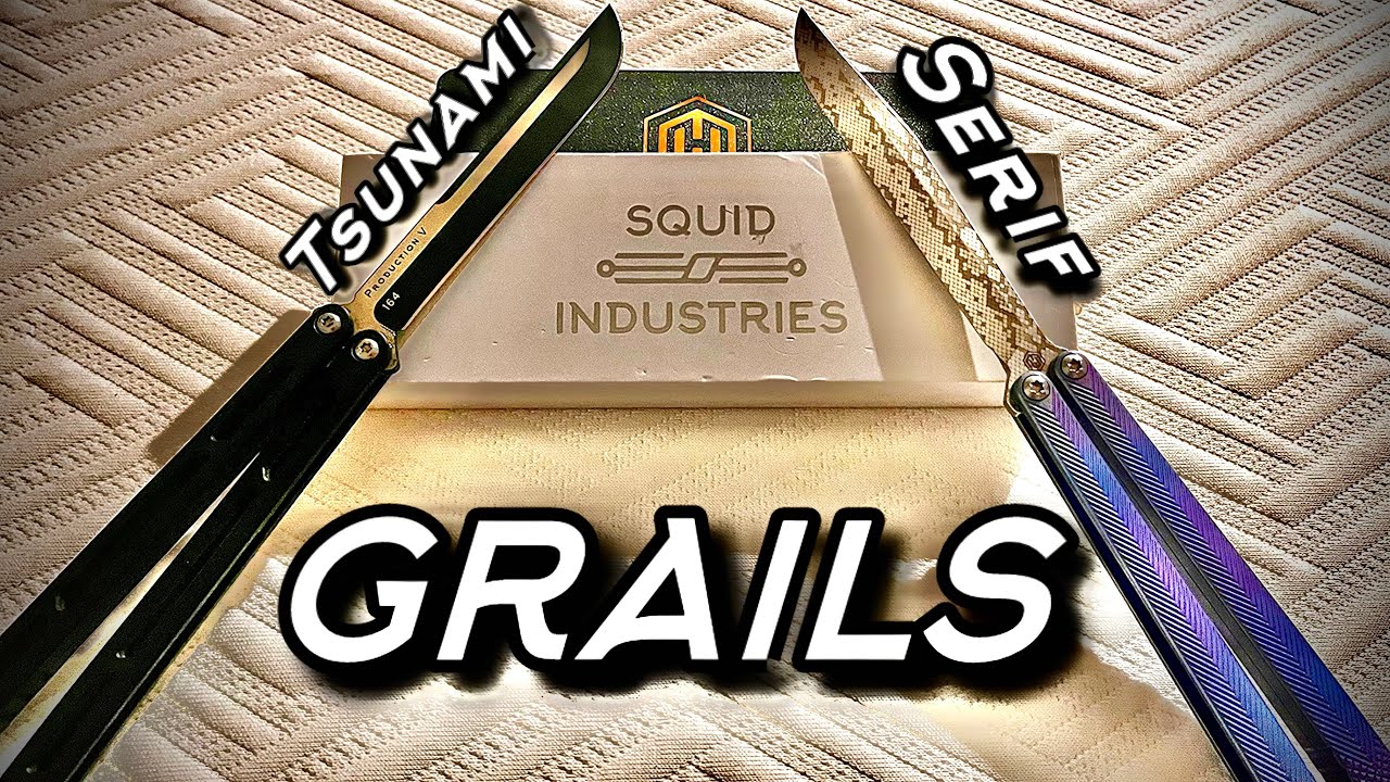 The 2 BEST Balisongs OF ALL TIME // Squid Industries Tsunami and Machinewise Serif Unboxing.