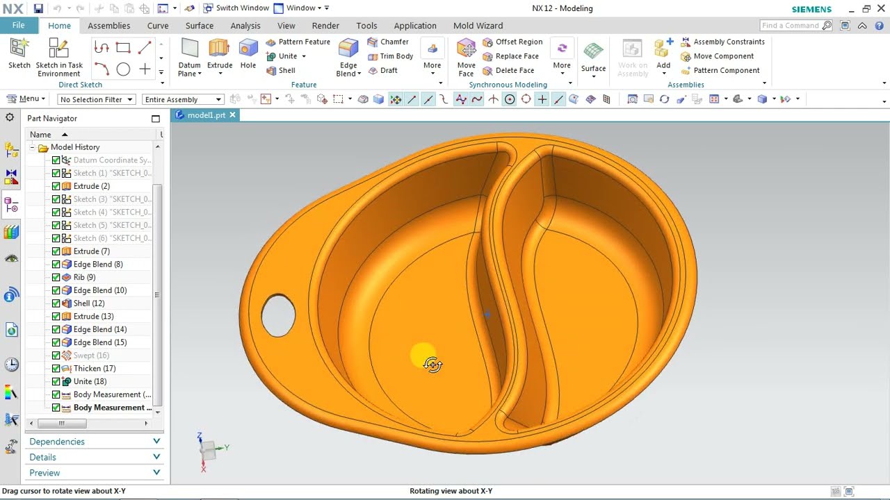 #NX CAD #Plastic Product Design 2