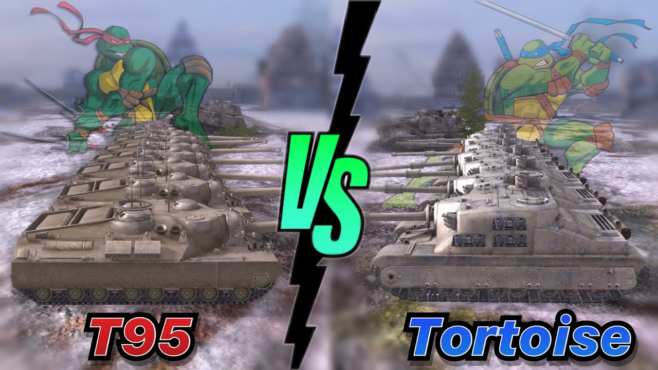 ГЛОБАЛЬНЫЙ СПОР#13 | БИТВА ЧЕРЕПАХ 7 НА 7 | T95 vs Tortoise | WoT Blitz | Zlobina Liza