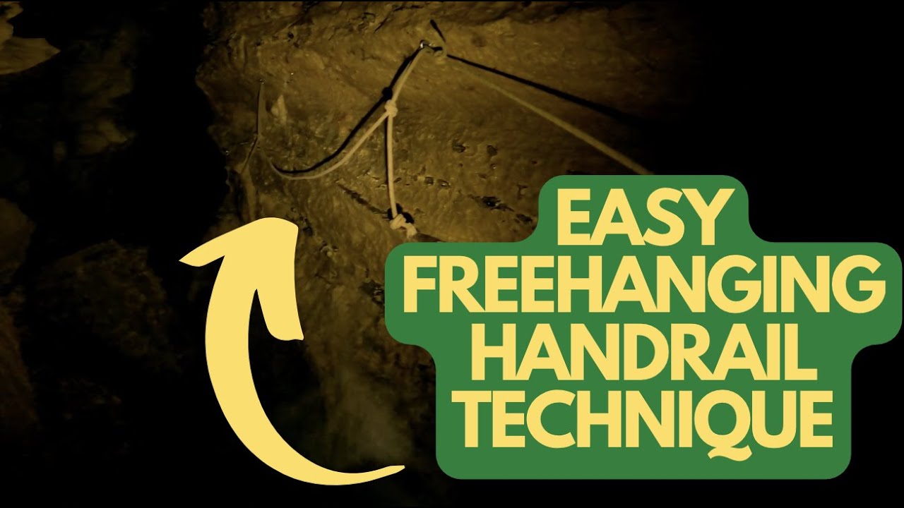 Moving on freehanging handrails easily in canyoning and caving.