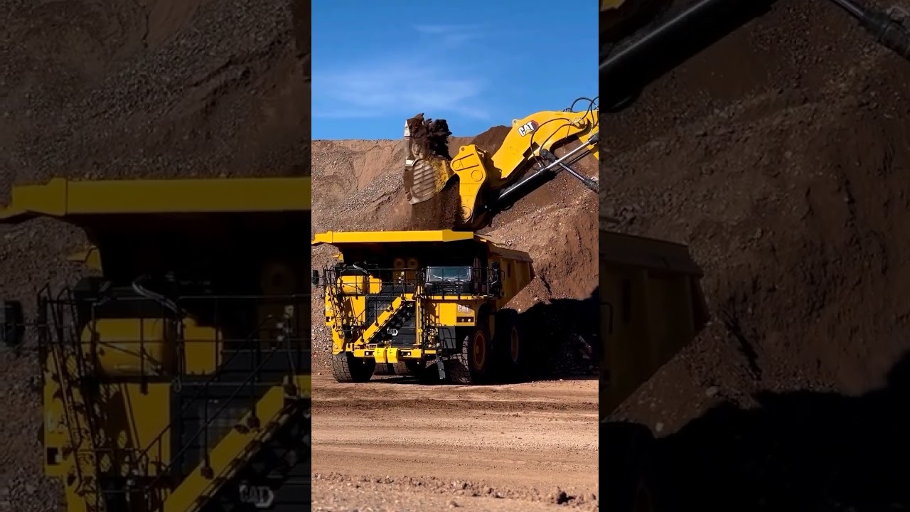Cat 6060 front shovel vs 785, fills with bucket