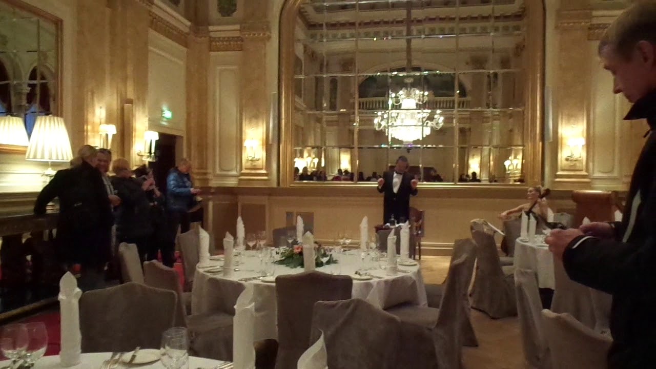 December 2017, K&auml;mp Hotel 130 years: A tour of the Mirror Hall at the K&auml;mp Hotel, Helsinki, FI