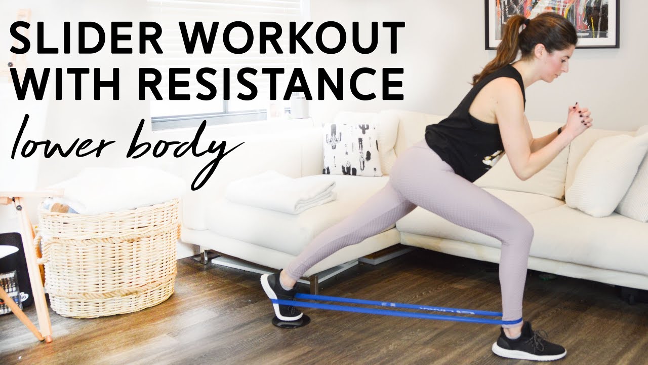 Slider Workout with Resistance (Lower Body)