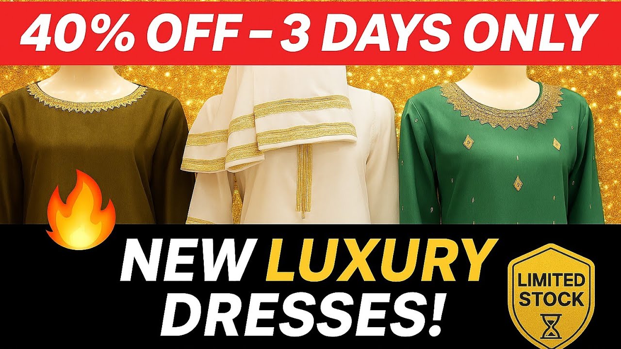 🔥 40% OFF Luxury Dresses — Trending Collection Out Now!