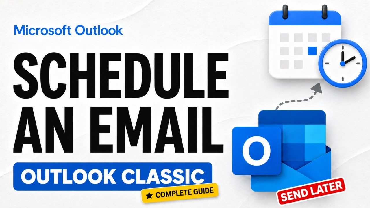 How to Schedule Email in Outlook Classic - Complete Guide