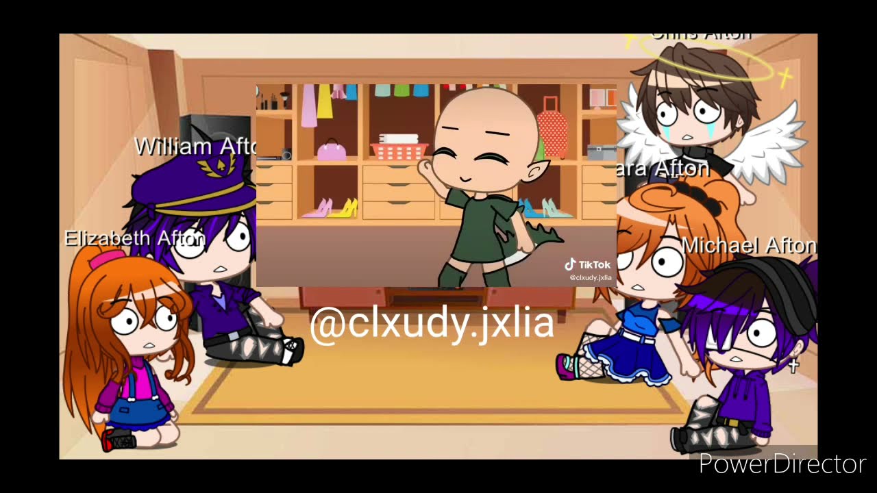 Afton Family's reaction to TikTok Videos 2 || My Gacha Feva AU