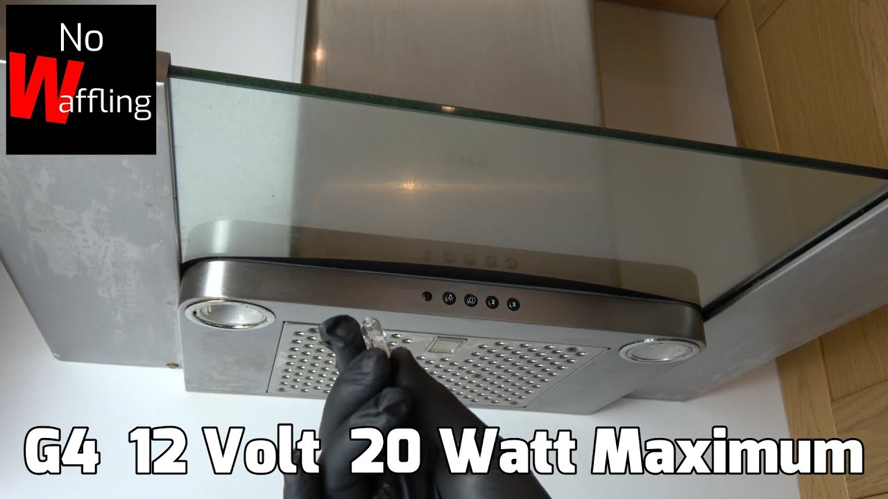 How to change the lights on AEG extractor fan. LED / Halogen