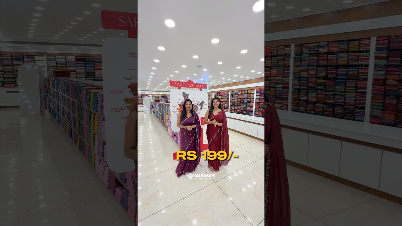 Sarees from ₹199 | 3 lakh+ collections | 28 states | Only at House of Sarees, Thodupuzha