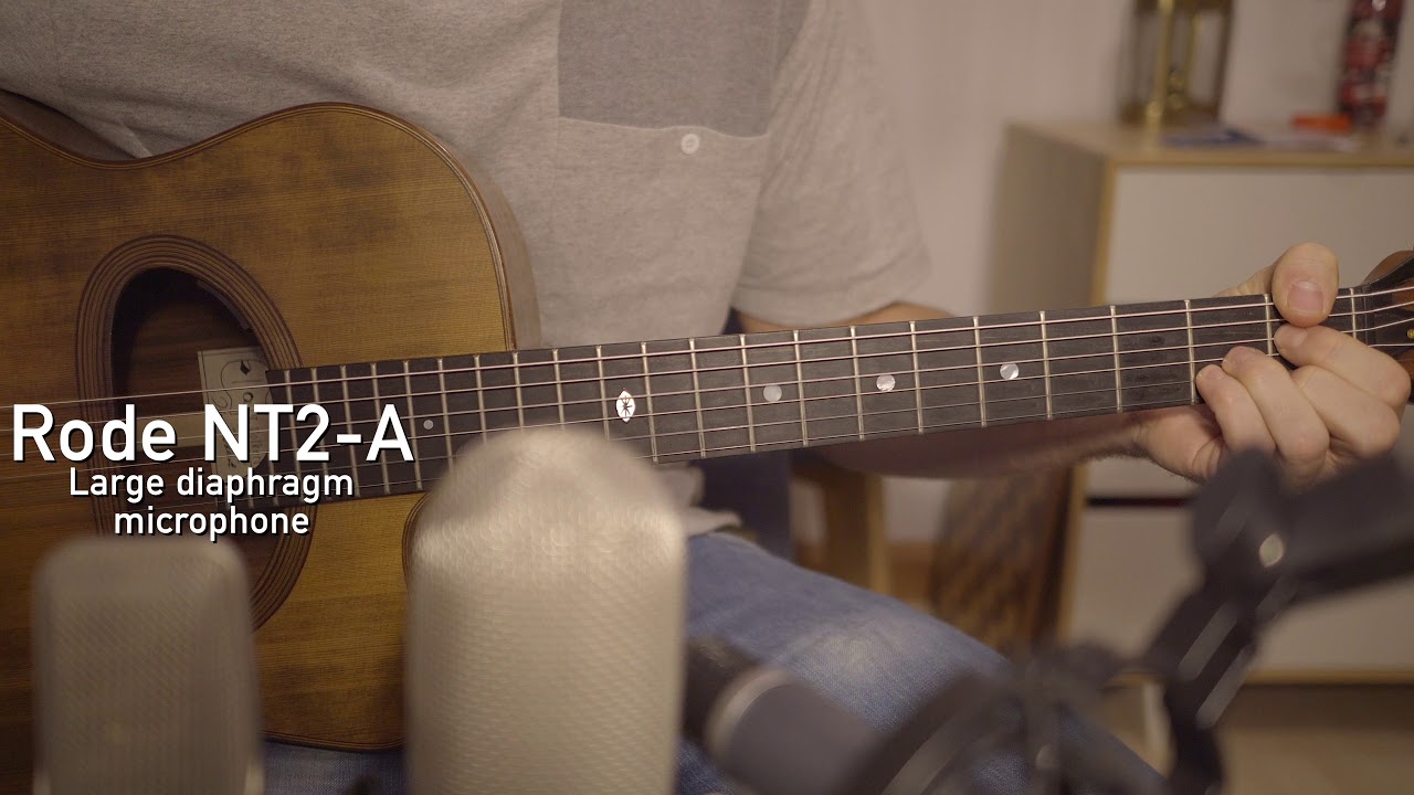 Recording a gypsyjazz guitar - Microphone comparison - Ribbon, Large and Small Diaphragm