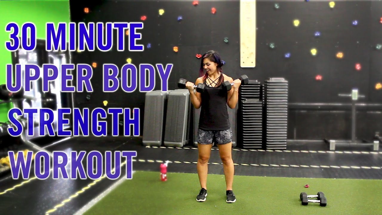 30 Minute GUN SHOW! | Upper Body Strength w/ Dumbbells Workout