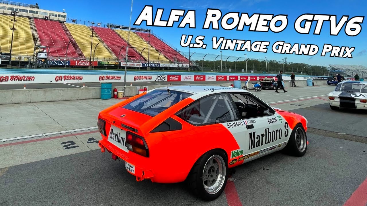 Alfa GTV6 Takes on Watkins Glen GP | Epic Battle to the Podium! (On-board)