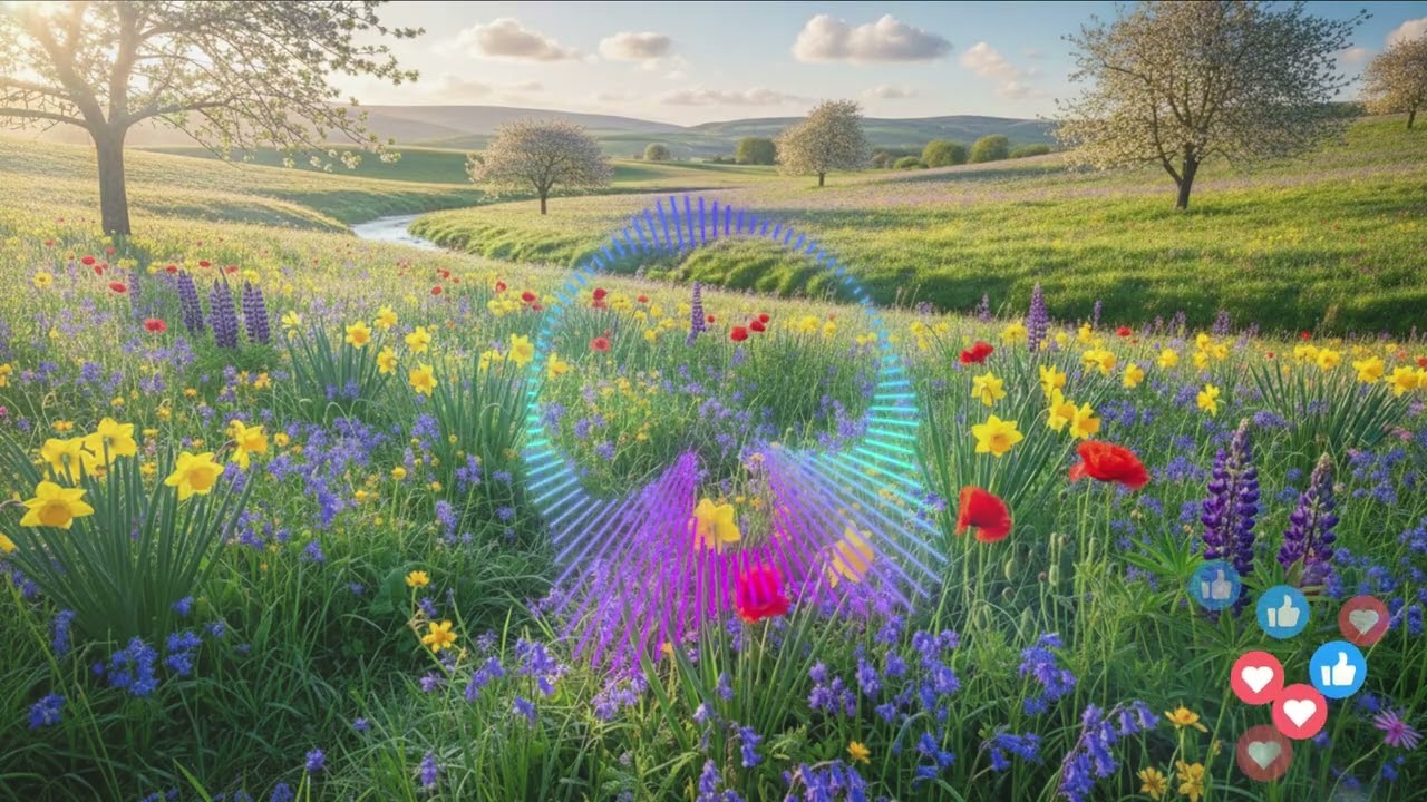 Spring Morning Piano 🌸 Relaxing Ambient Music with Gentle Nature Sounds for Peaceful Mind