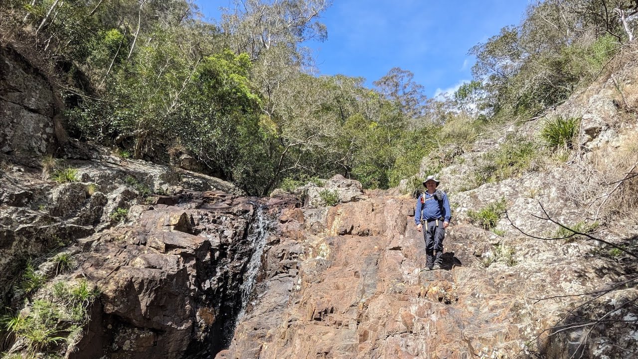 Relaxing hammock camp in an Australian mountain creek
