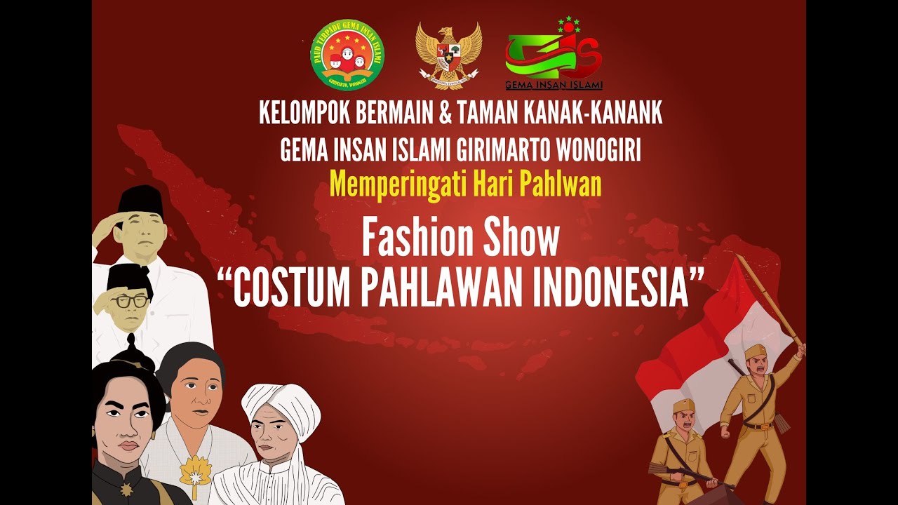 Lucu dan Serunya Peserta PAUD bercostum Pahlawan di Hari Pahlawan